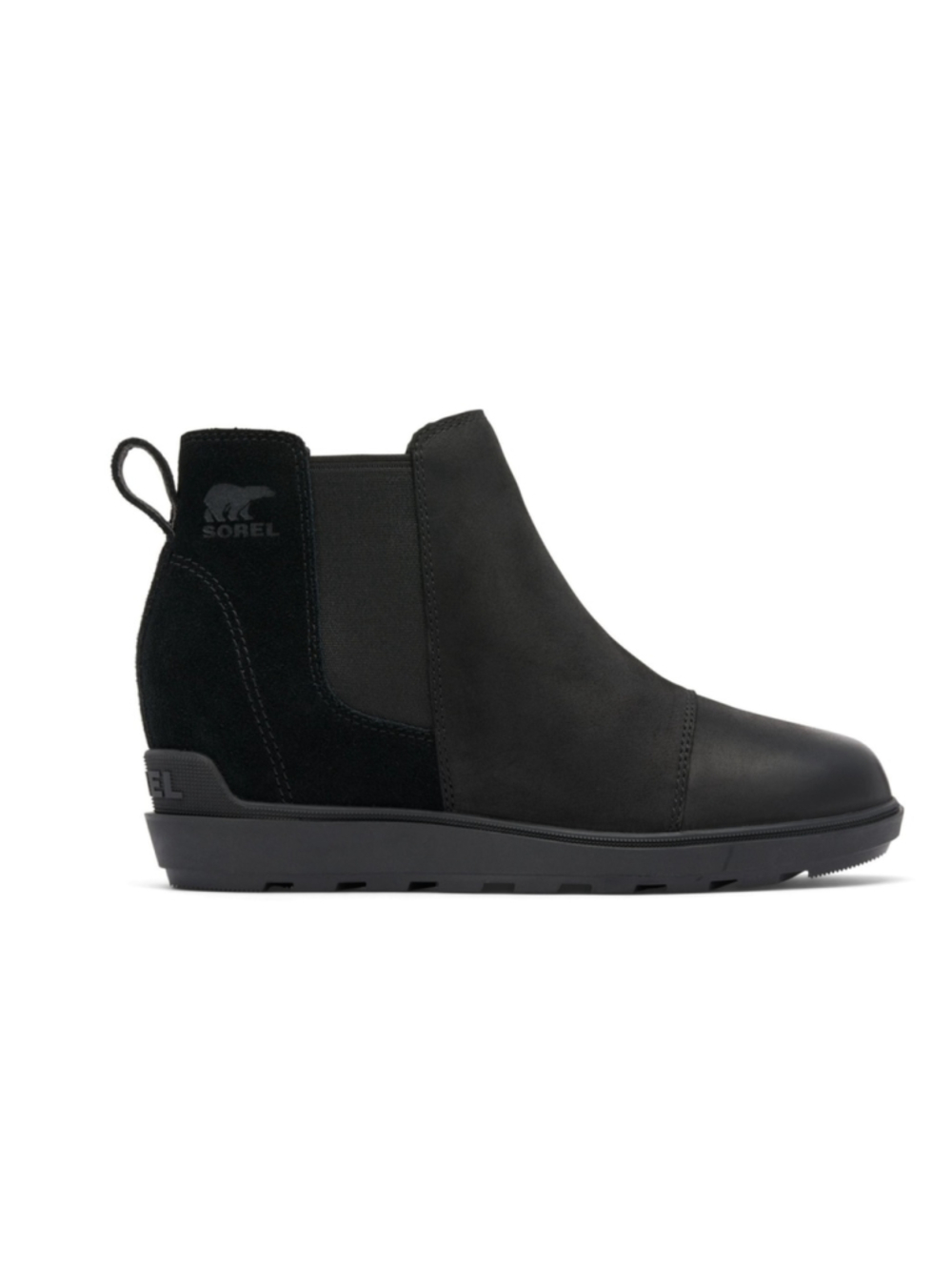 Sorel Women's Evie II Chelsea Boots BLACK Size 8.5 waterproof